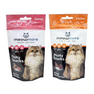 Meowmore Snacks - Meaty or Fishy  Cat Treats - 35g