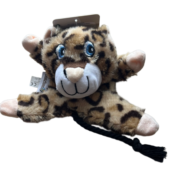 Beeztees Baby Cheetah Dog Toy  (18cm x 18cm)