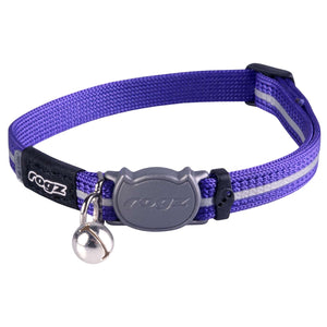 ROGZ Alley Cat SAFETY RELEASE Collar and ROGZ Alley Cat H-Harness with a Lead - Small & X-Small