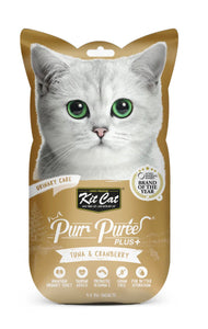 KIT CAT Purr Puree Plus+ Cat Treats  -  Single Sachet - 60g