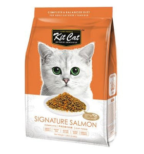 Kit Cat Premium Dry Food: Signature Salmon for Beautiful Hair 1.2kg & 5kg