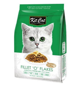 Kit Cat Premium Dry Food: Fillets O' Flakes (Ideal for Picky Eaters) 1.2kg & 5kg