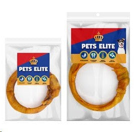 PETS ELITE Treat Natural Hide Rings - One Piece