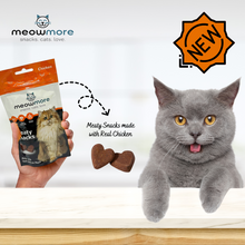 Load image into Gallery viewer, Meowmore Snacks - Meaty or Fishy  Cat Treats - 35g
