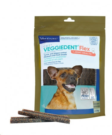 Virbac VeggieDent Flex Dental & Joint Chews for Dogs