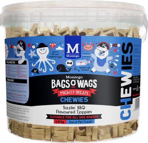 BAGS O' WAGS: Montego Treats TJOPPIES Chewies  120g, 500g & 1.5kg