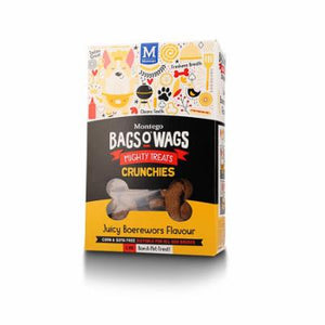 Montego Bags O' Wags Crunchies Boerewors Dog Biscuits - 1 kg