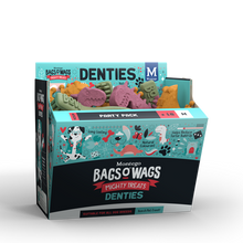 Load image into Gallery viewer, DENTIES Party Pack Montego Bags O&#39; Wags Treats: Medium - 18 Pieces
