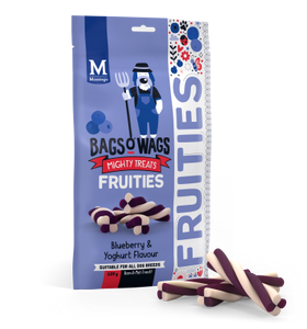 MONTEGO Bags O' Wags Fruities Chewies Dog Treats - Variety of Flavours