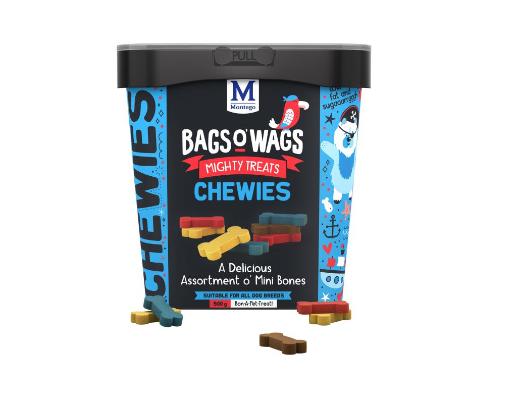 BAGS O' WAGS: Montego Treats MINI BONES Chewies 500g, 120g & 1,5kg