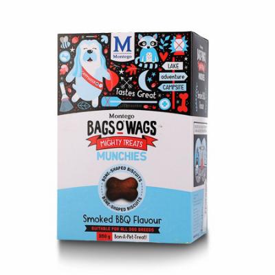 Montego Bags O' Wags Munchies BBQ Dog Biscuits - 360g