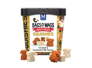 SQUISHIES Montego Bags O' Wags Treats: Caramel & Condensed Milk Flavour 500g