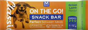 ON THE GO SNACK BAR Grilled Lamb Flavour! Montego Dog Treats 1x100g