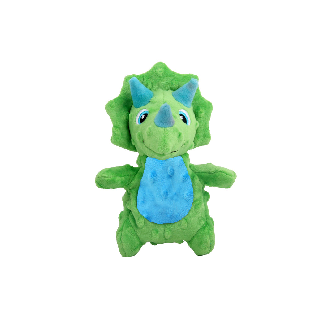 All For Paws Dog Toy My T-Rex Thomas the Mini Triceratops Green (18cm)