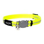 ROGZ AlleyCat Reflective Breakaway Safeloc Buckle Cat Collar 8mm width - X-Small