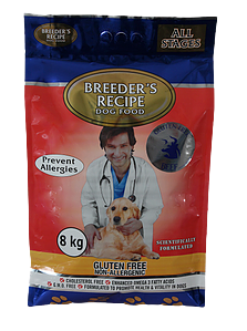 BREEDERS RECIPE GLUTEN FREE Adult Beef Dog Food 8kg & 20kg