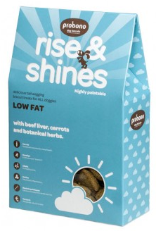 PROBONO Dog Biscuits: Rise & Shine Biscuit Treats for All Size Dogs 350g