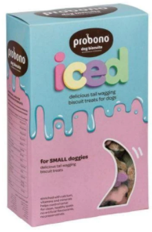 PROBONO Dog Biscuits:  Iced for Small and Large Dogs - 1kg