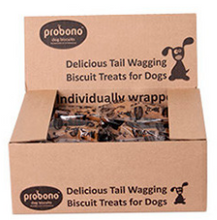 Load image into Gallery viewer, PROBONO Dog Biscuits: Individually Wrapped Bone Dog Biscuits
