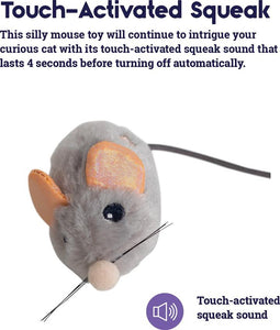 Squeak Squeak Mouse Cat Toy - 15.5cm x 9cm x 5cm