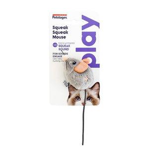 Squeak Squeak Mouse Cat Toy - 15.5cm x 9cm x 5cm